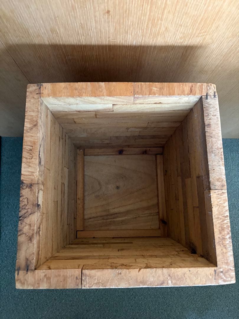 木製 プランツスタンド スツール 寄木 ベンチ