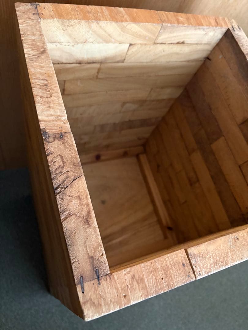 木製 プランツスタンド スツール 寄木 ベンチ