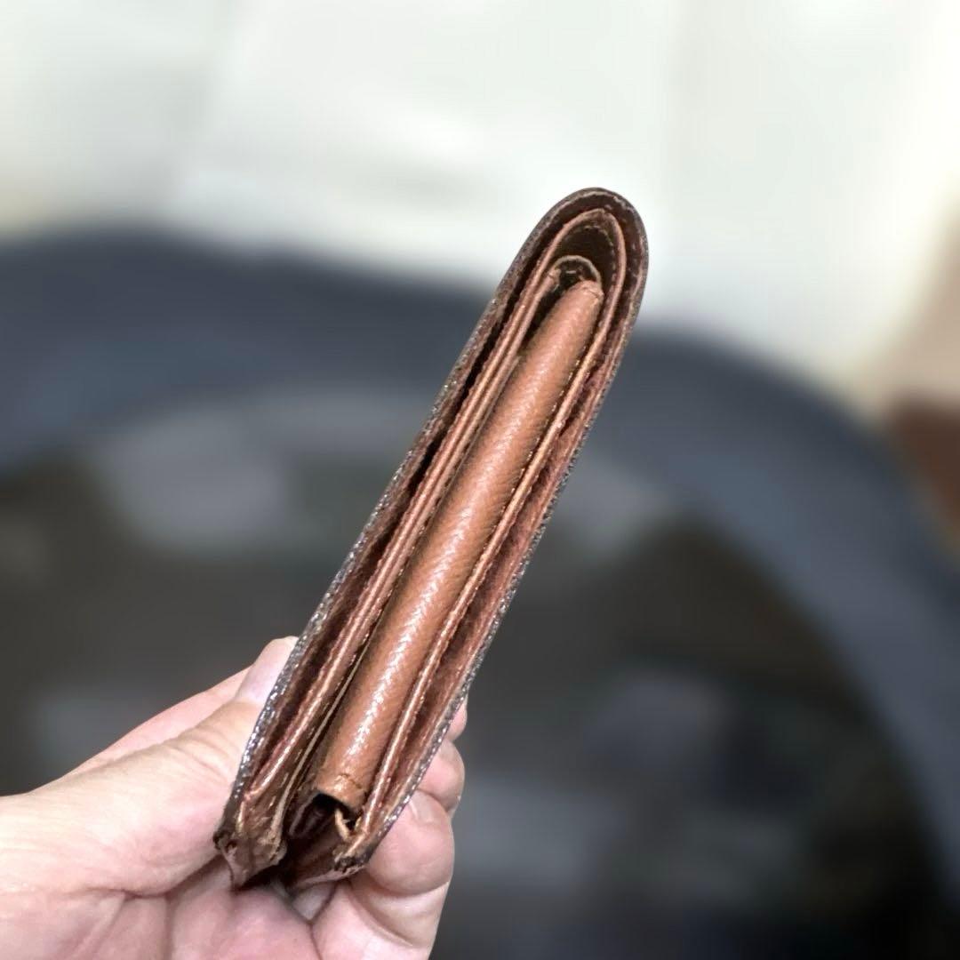 ⑨☆良品☆モノグラム♪マルコ☆2つ折り財布★ポケット有