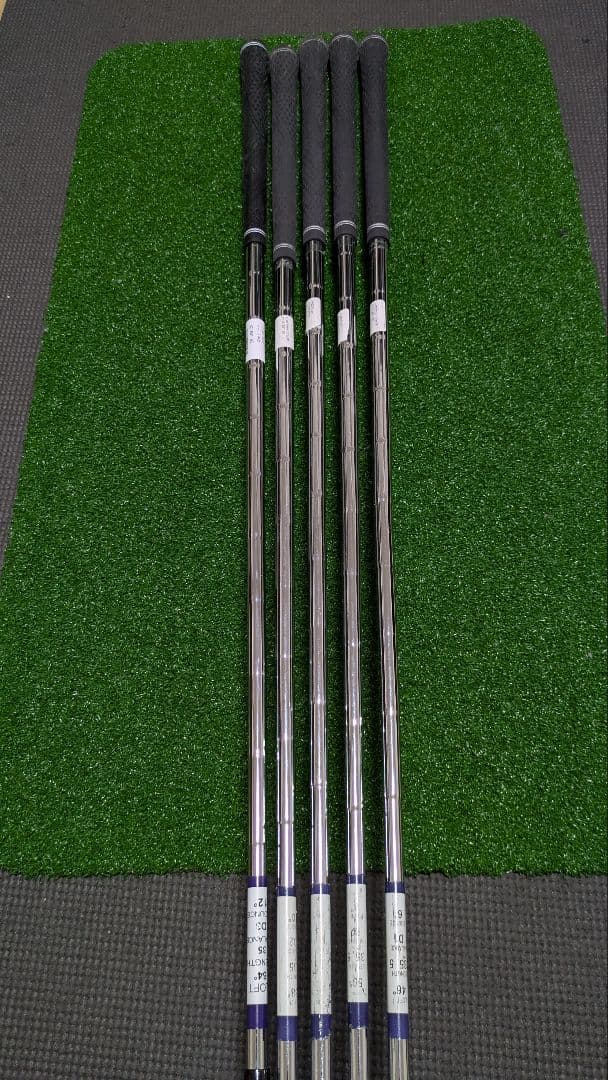 無刻印ウェッジ ブラック 46°50°54°58°64° スチール5本セット