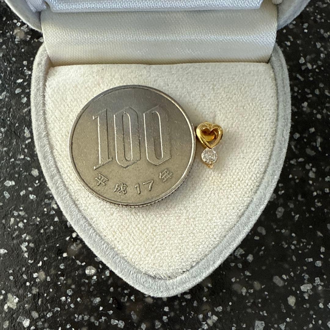 ハ*ん様 K18 ダイヤモンドピアス　ハート型