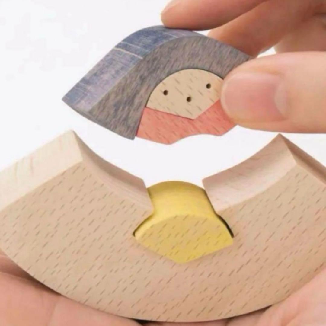 小黒三郎　ひな人形　組み木　可愛い　ひな祭り　女の子　円雛五段飾り　小