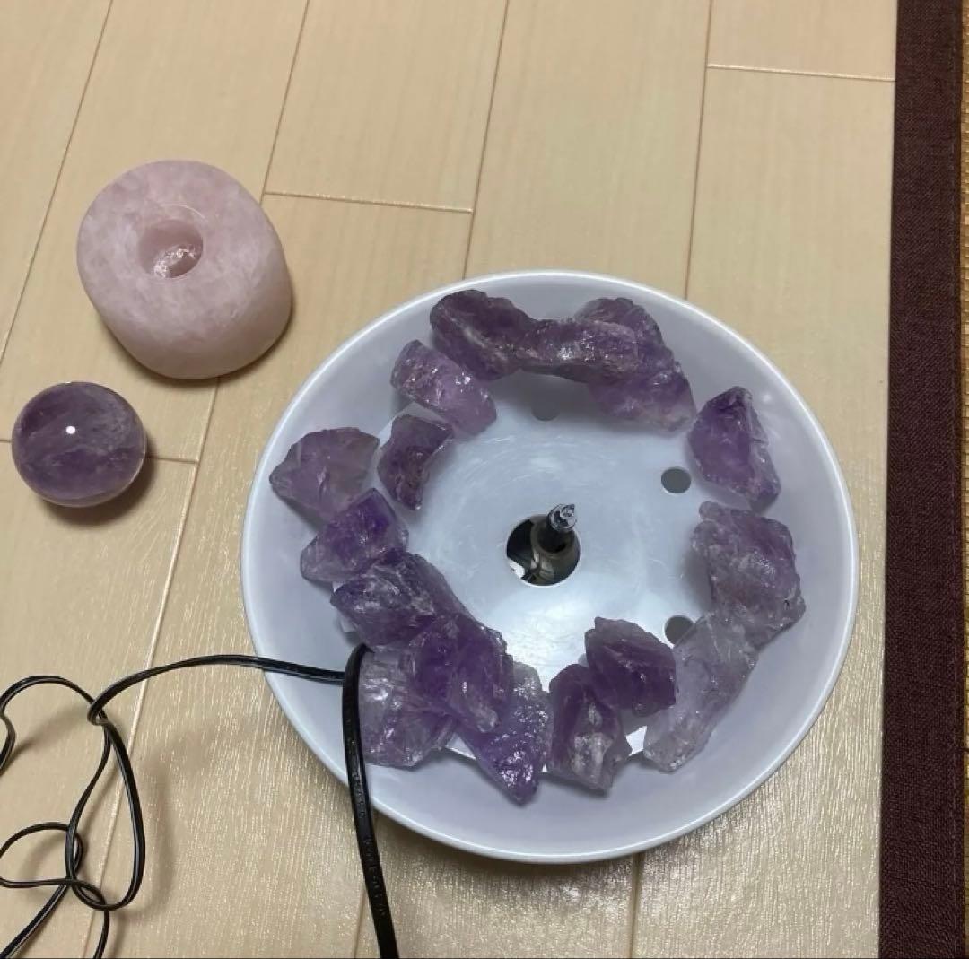 クリスタルファウンテン　アメジスト　ローズクォーツ　天然石 パワーストーン　癒し