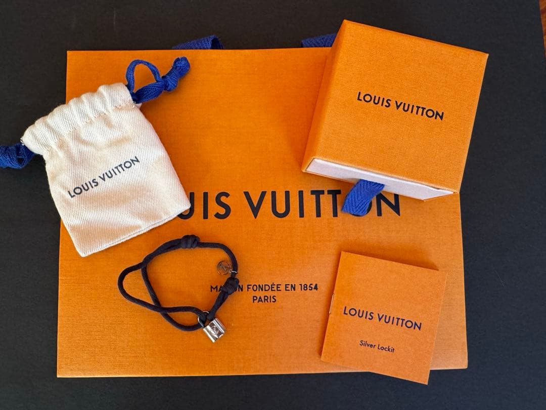 ルイヴィトン ユニセフ シルバー ロックイット ブレスレット ブラック 黒