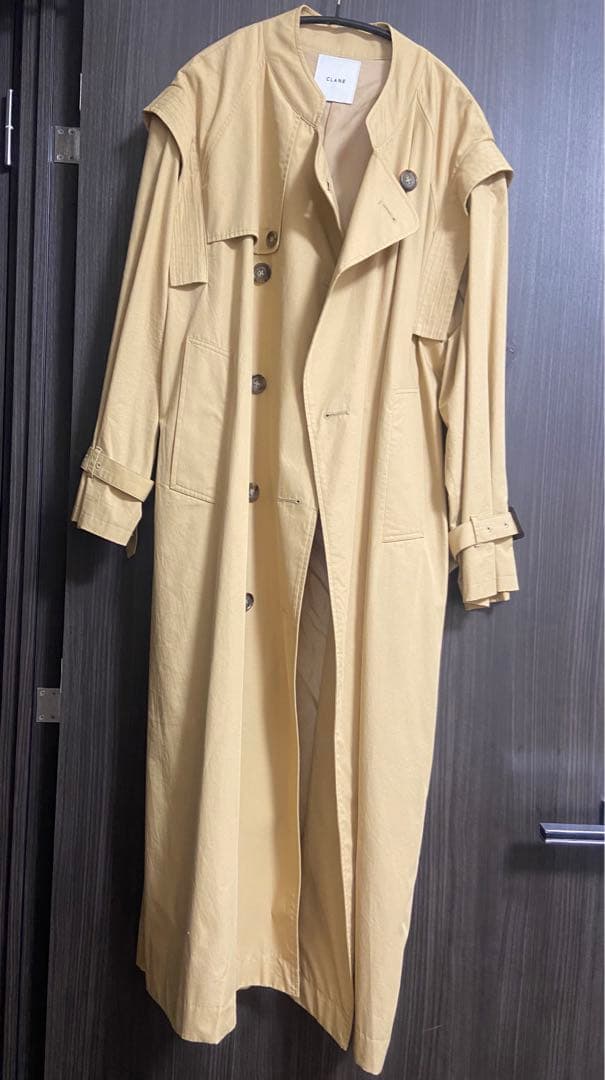 ジャケット・アウター CLANE 2WAY SQUARE SLEEVE TRENCH COAT