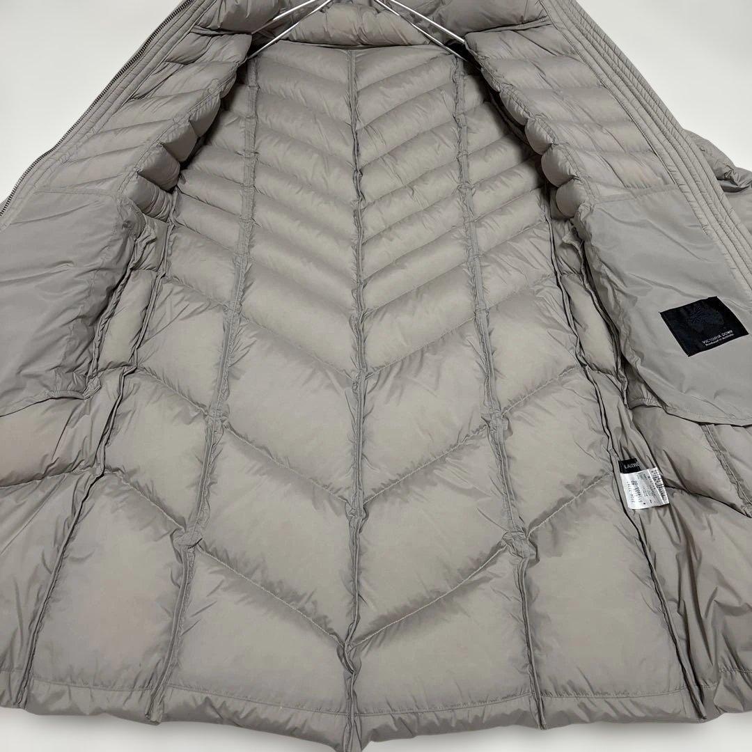 LAUTREAMONT グレージュ 　アイボリー　フード付き ダウンコート