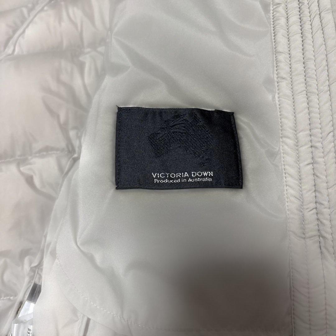 LAUTREAMONT グレージュ 　アイボリー　フード付き ダウンコート