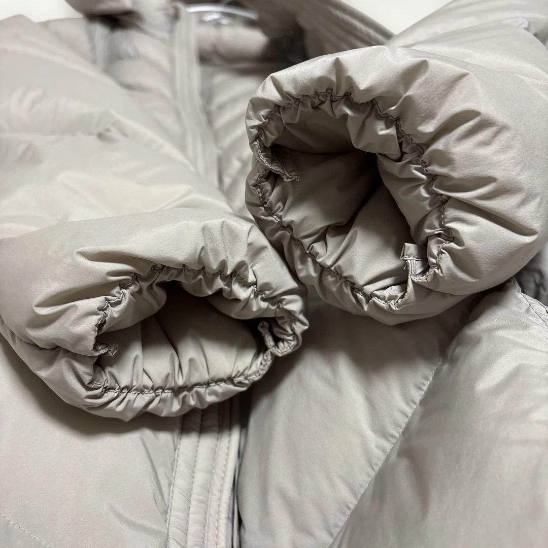 LAUTREAMONT グレージュ 　アイボリー　フード付き ダウンコート