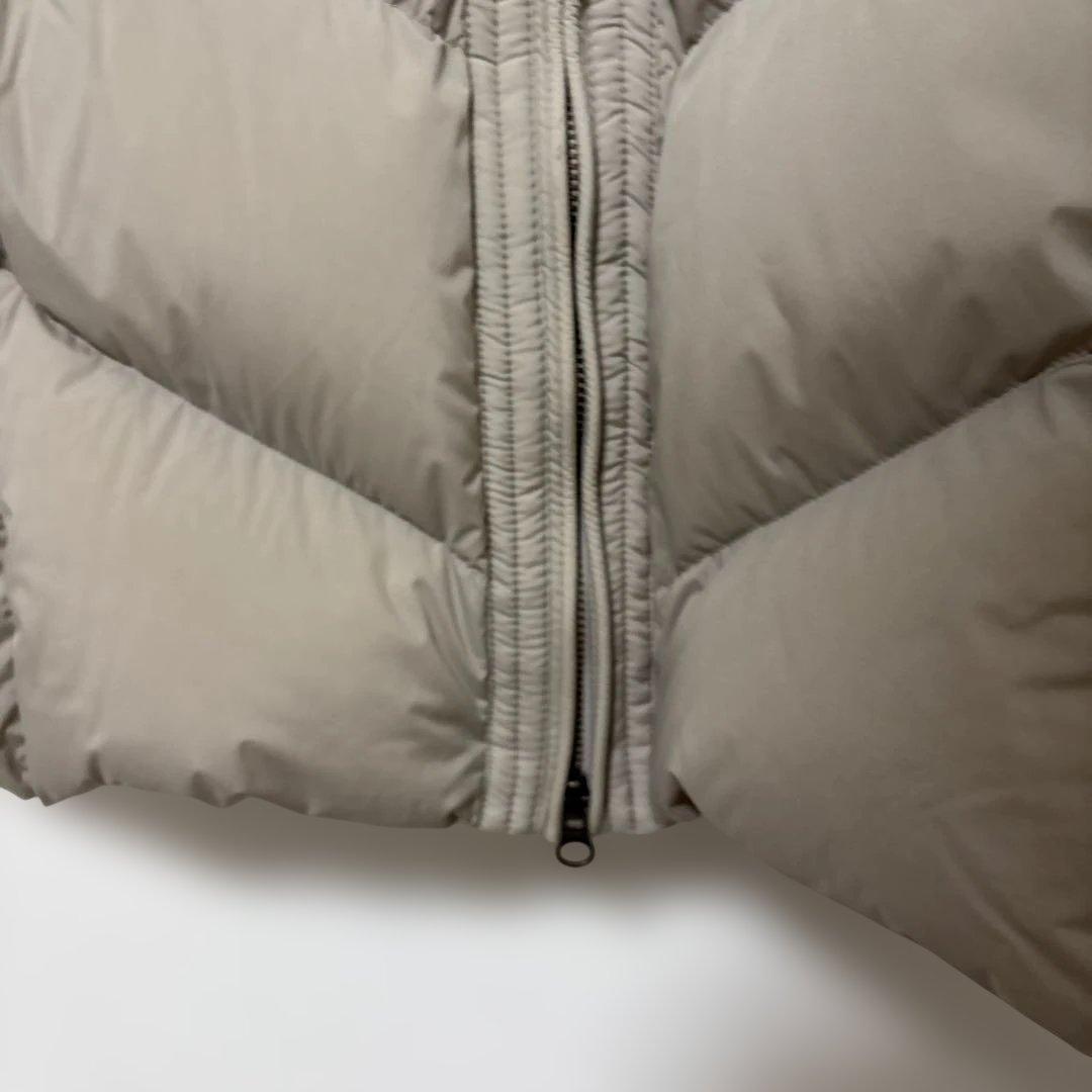 LAUTREAMONT グレージュ 　アイボリー　フード付き ダウンコート