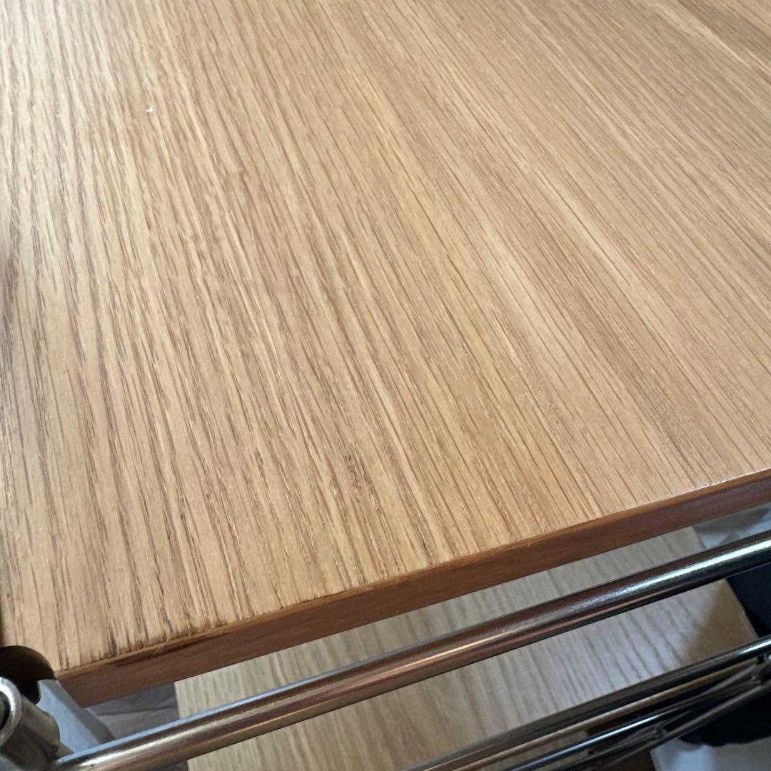 【無印良品】ステンレスユニットシェルフ・オーク材棚セット・ワイド・中