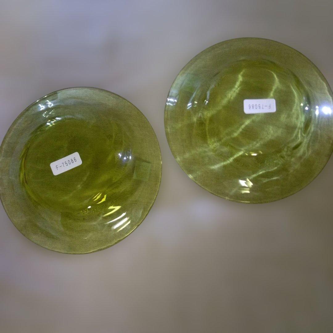 ☆新品☆　津軽びいどろ　希少　プレートと浅鉢・浅ボウル　2つ