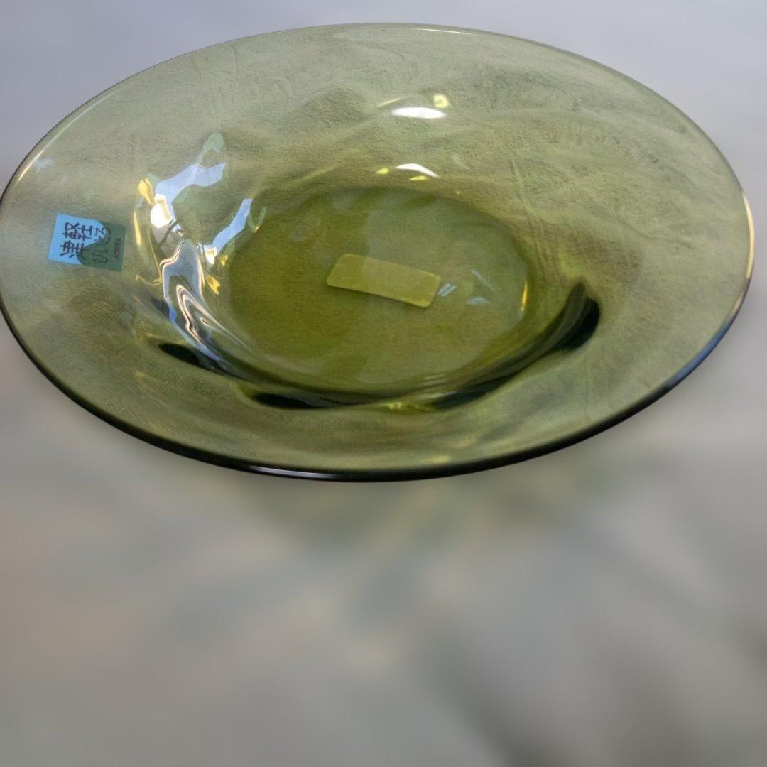 ☆新品☆　津軽びいどろ　希少　プレートと浅鉢・浅ボウル　2つ