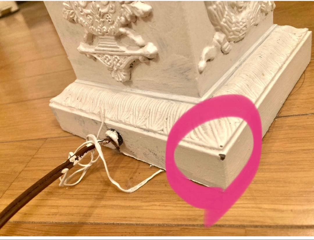 アメリカ　アンティーク　天使　エンジェル　フロアスタンド　ランプ　照明　家具