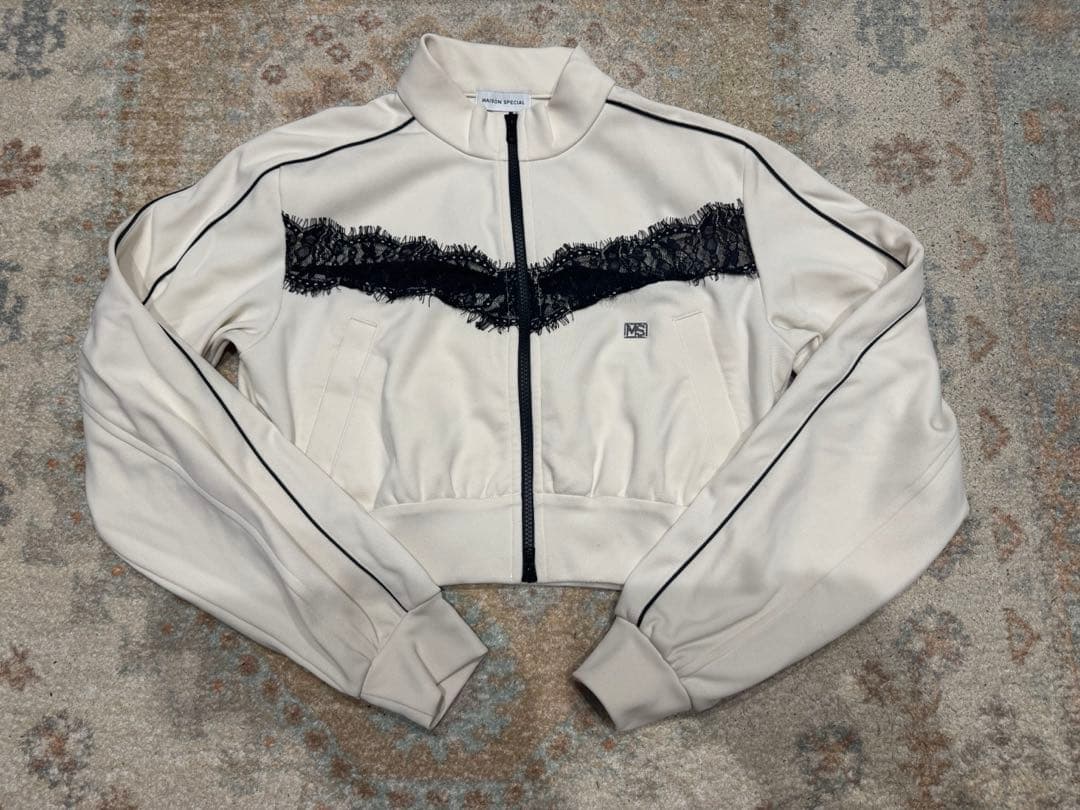 レースドッキングジャージトップス