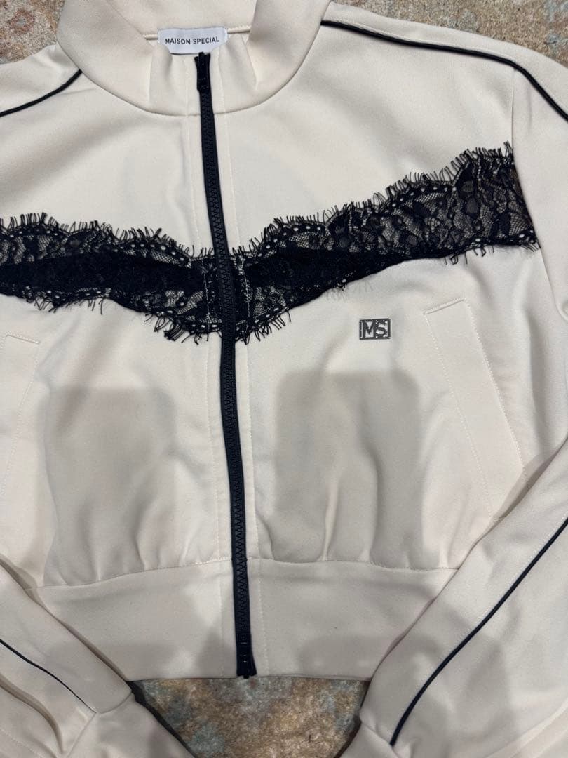 レースドッキングジャージトップス