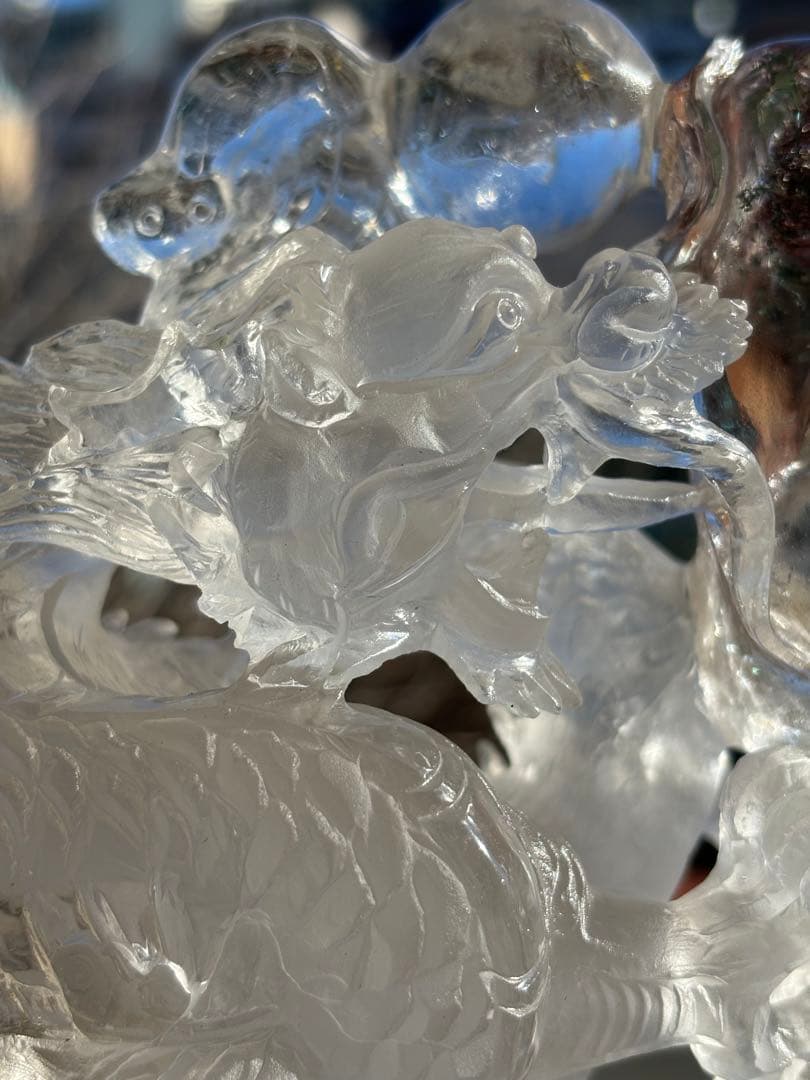 【水晶ガーデン天翔龍⭐️富貴吉祥】⭐️極上品⭐️専用台座付き