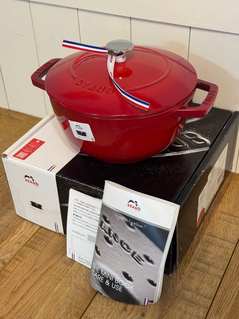 新品 ストウブ Wa-NABE L チェリー 20cm 40501-072