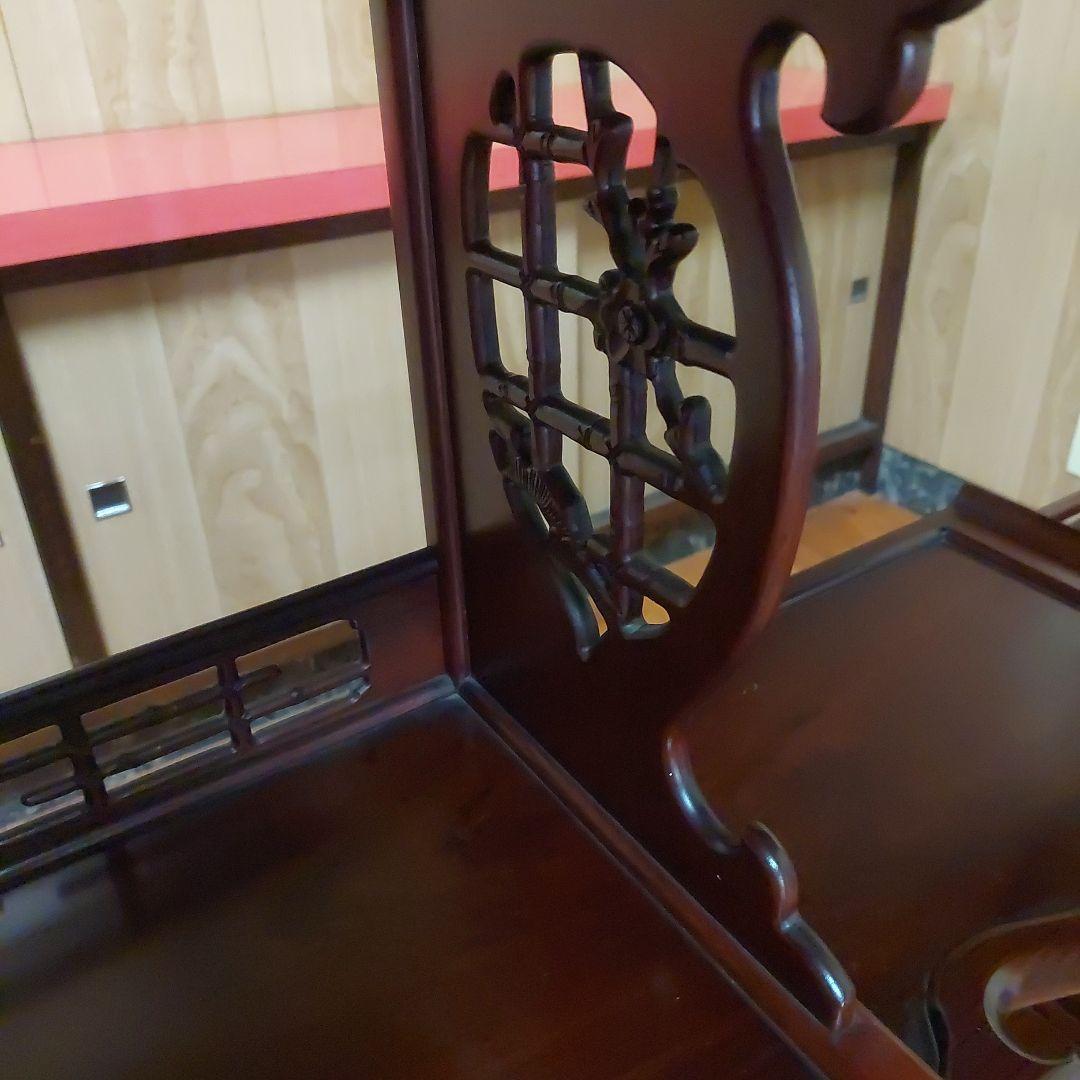 唐木家具　紫檀飾り棚　茶箪笥