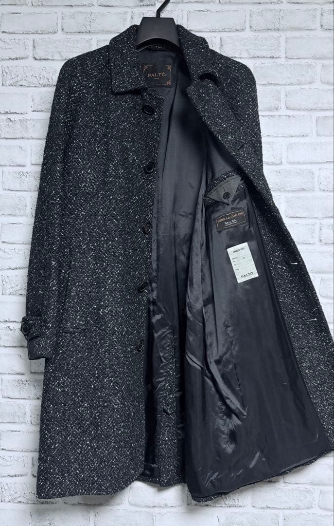 【最終価格】定価12万 Paltò BARTOLOMEO ベルテッドコート 46