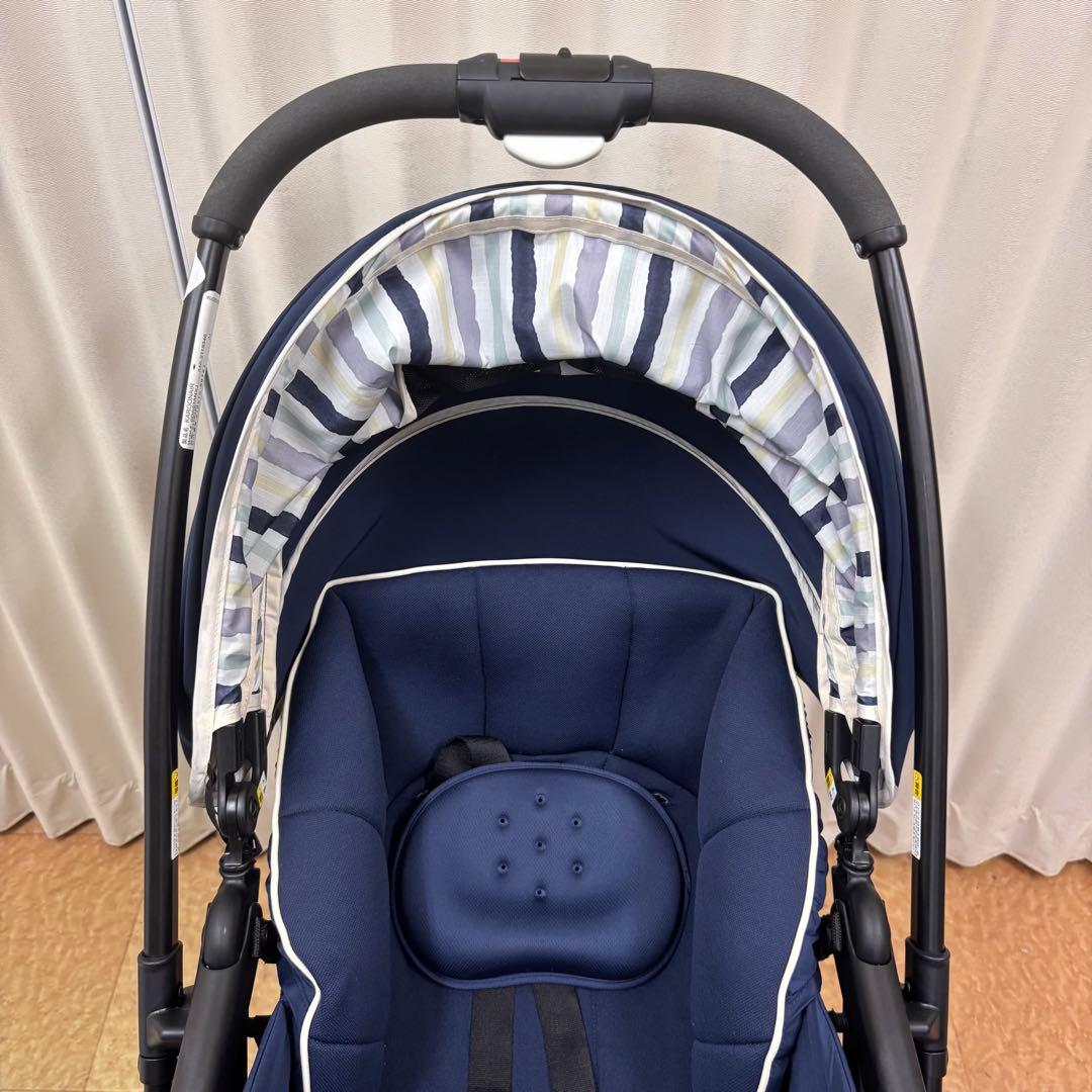 クリーニング済　☆綺麗☆　アップリカ　カルーンエアー　ハイシート　ネイビー