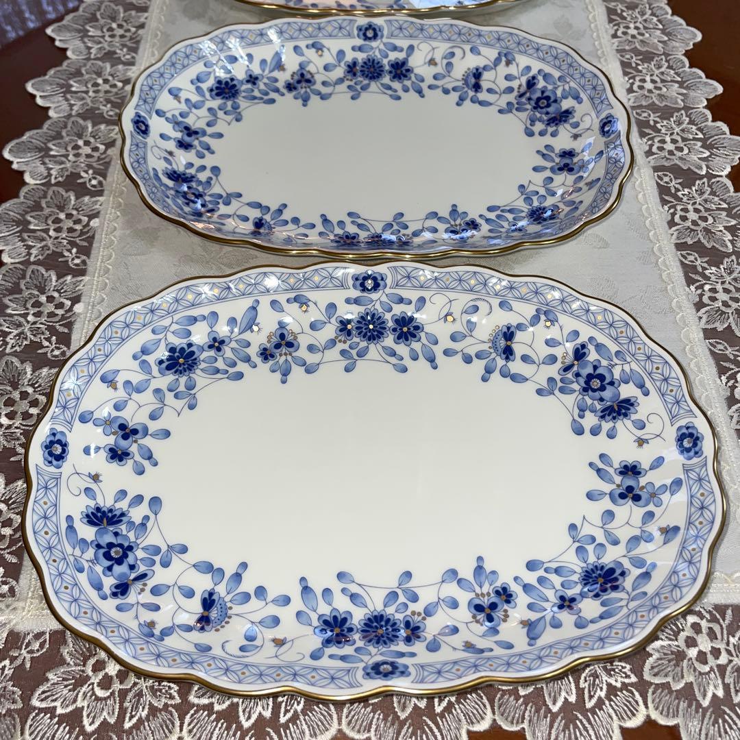 ナルミ　ミラノ　楕円皿　大皿　プレート　4枚セット　未使用