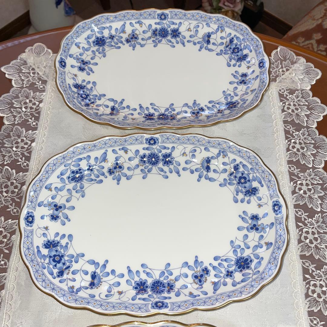 ナルミ　ミラノ　楕円皿　大皿　プレート　4枚セット　未使用