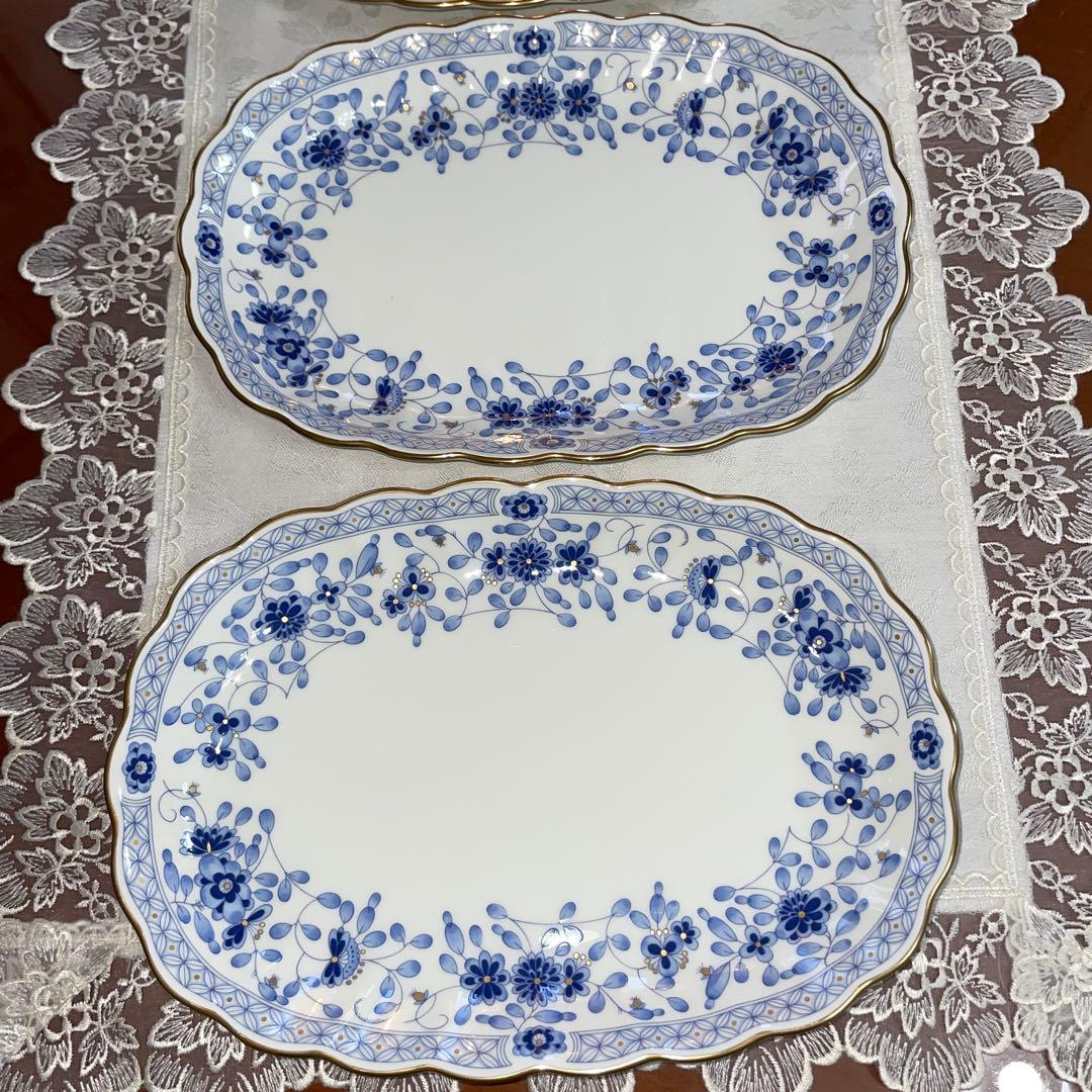 ナルミ　ミラノ　楕円皿　大皿　プレート　4枚セット　未使用