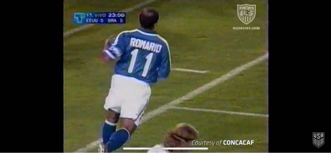 正規品 1997年ブラジル代表　アウェイ　ユニフォーム　ロマーリオ　Mサイズ