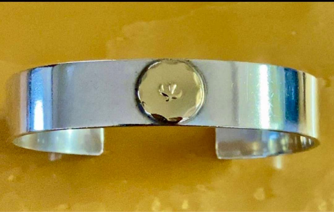 飛加藤真贋保証goro's 平打ちブレスM バングル SV/k18中古鑑定