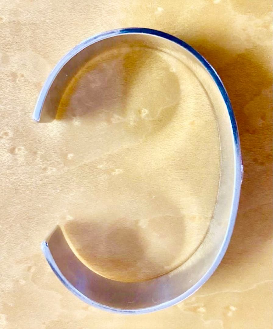 飛加藤真贋保証goro's 平打ちブレスM バングル SV/k18中古鑑定