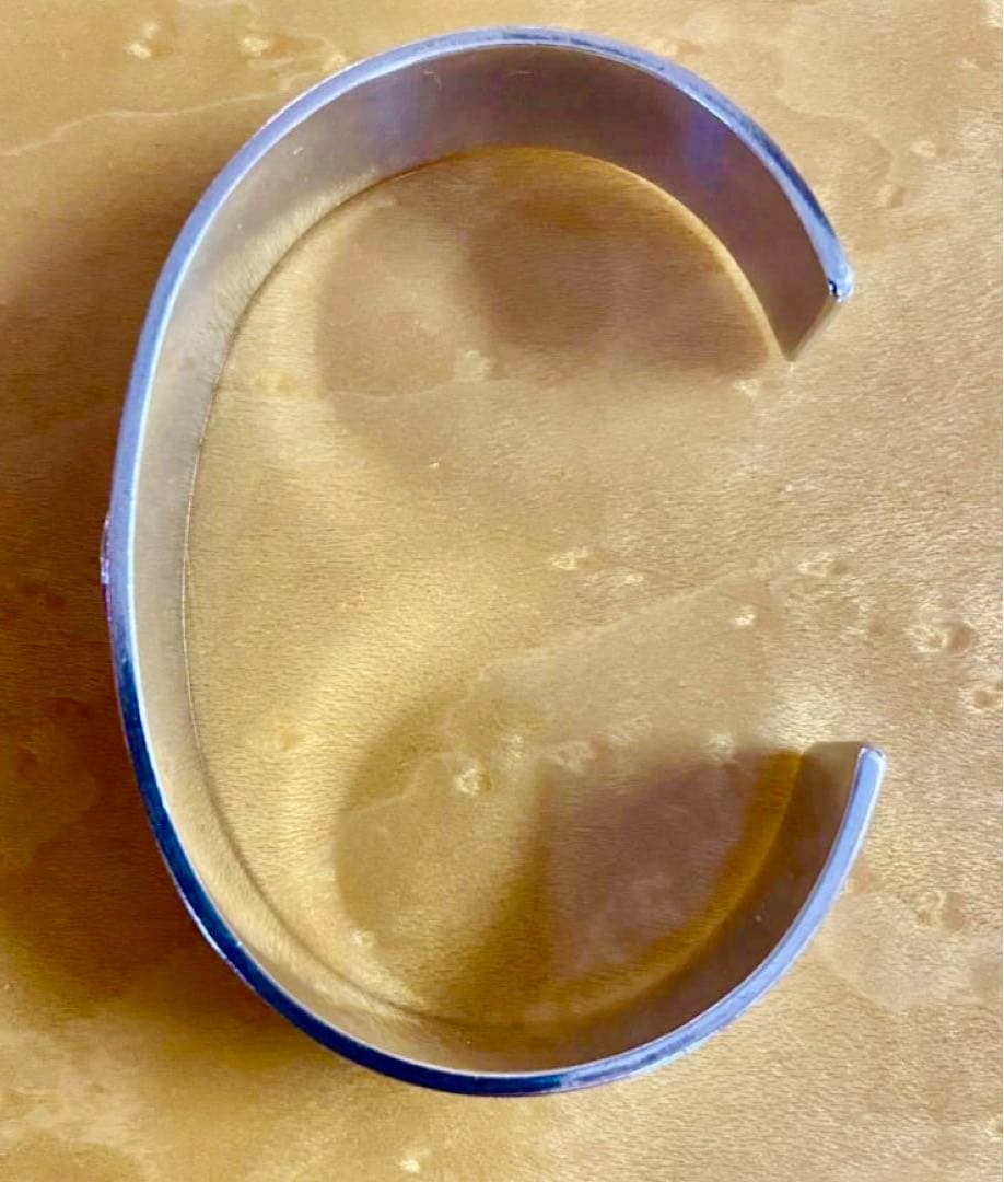 飛加藤真贋保証goro's 平打ちブレスM バングル SV/k18中古鑑定