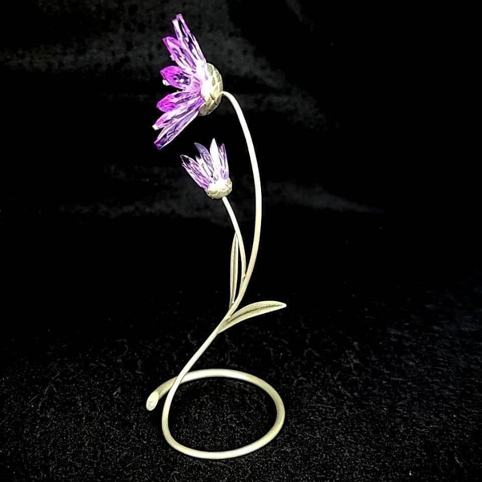 ●良品☆スワロフスキー　Drina　Violet　花　ドリナ　バイオレット 1