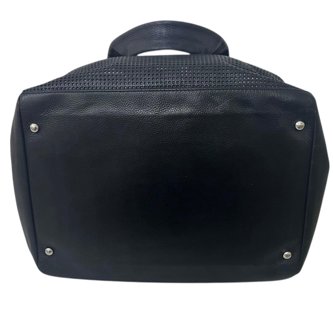 CHANEL キャビアスキン　バッグ　bagパンチング　ミニボストン　旅行カバン