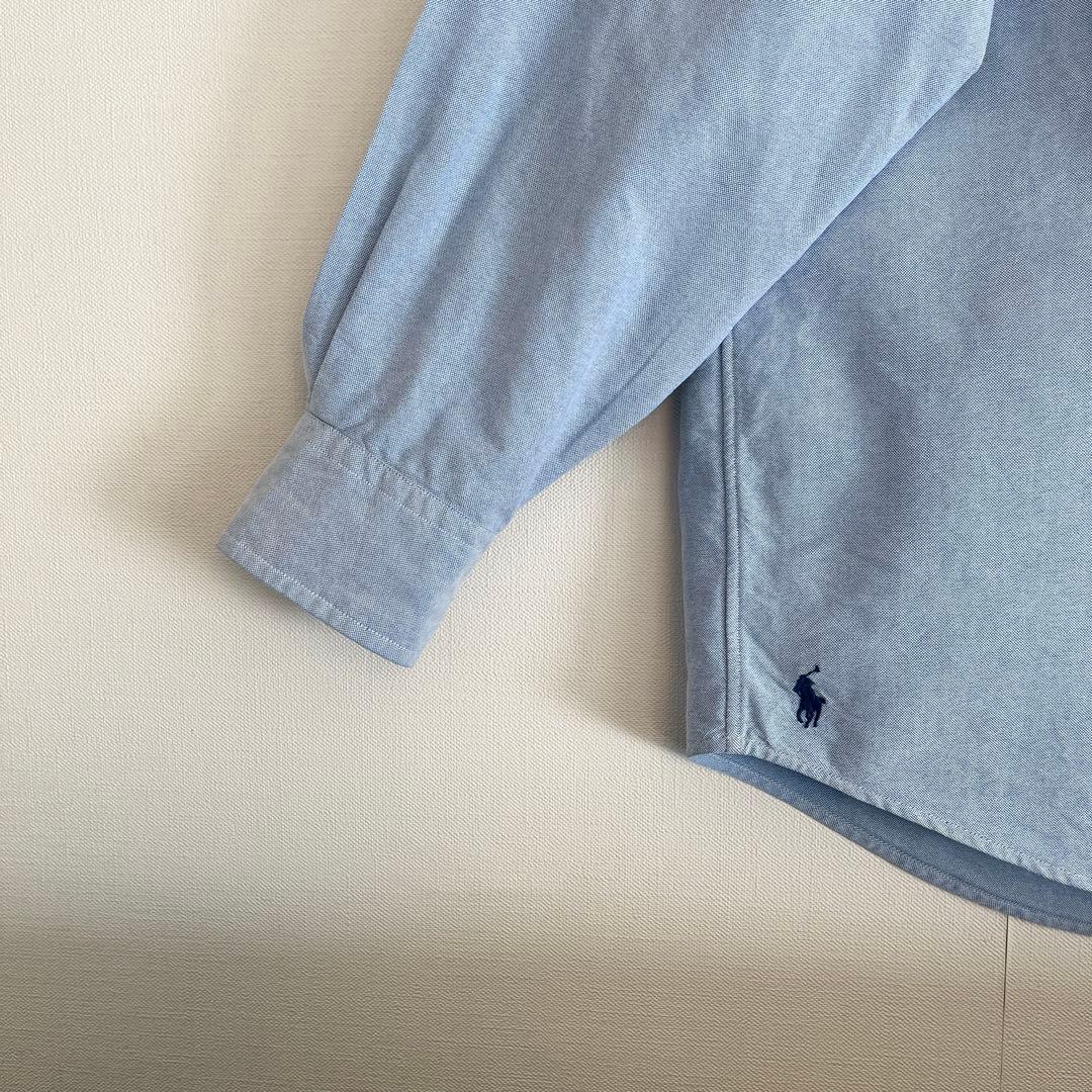 【超レア◆未使用級◆現行QR裾ポニー】ラルフローレンBDシャツ◆サックスブルー◆