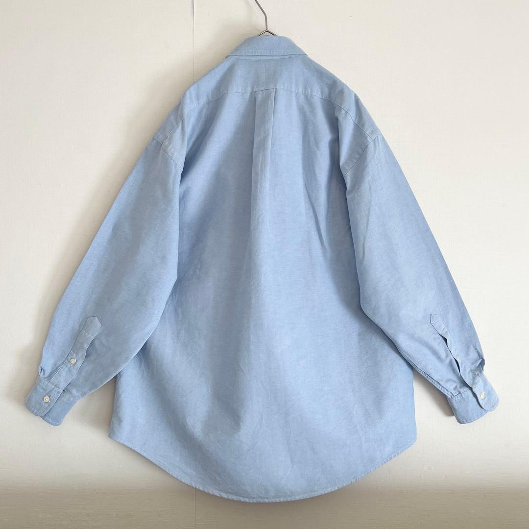 【超レア◆未使用級◆現行QR裾ポニー】ラルフローレンBDシャツ◆サックスブルー◆