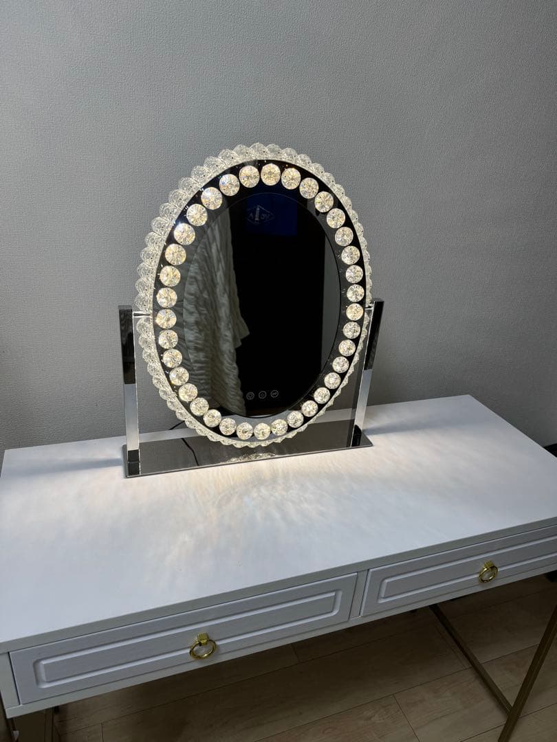 美品 Francfranc プリエ 女優ミラー ハリウッドミラー フランフラン