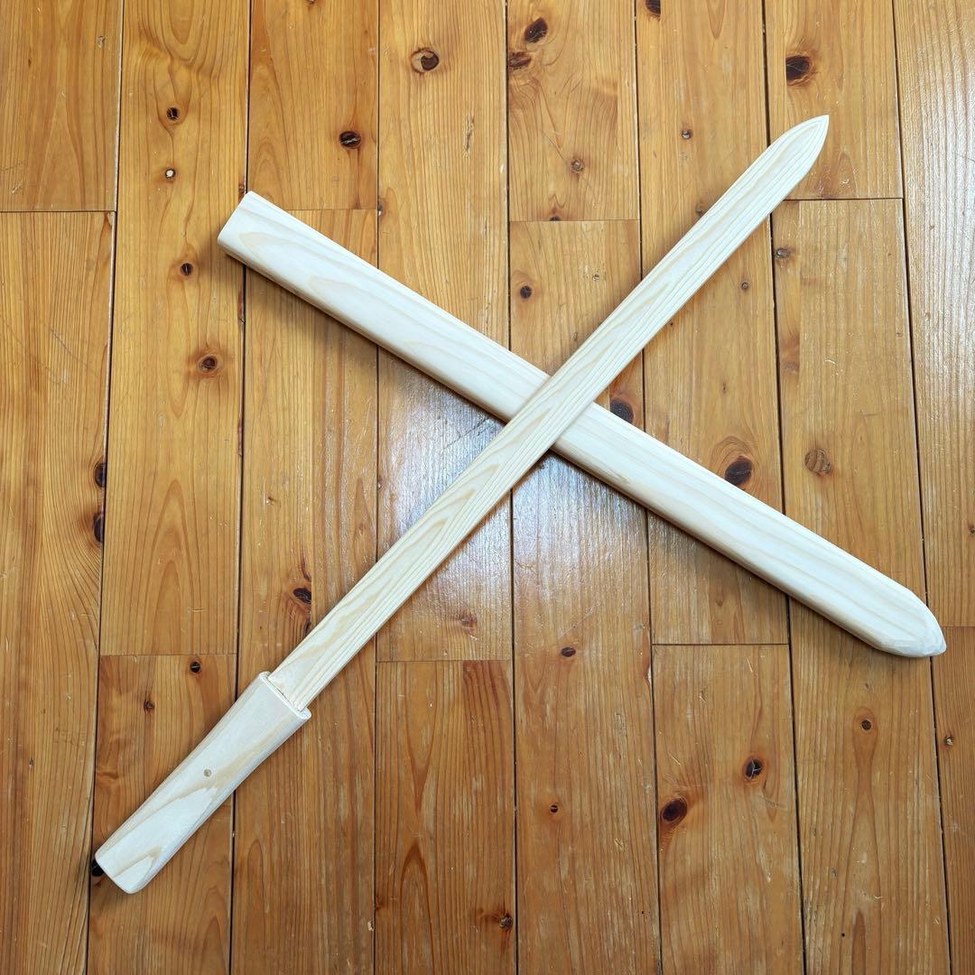 御神楽の木剣　白木造り(木剣　剣　木刀　wood sword )
