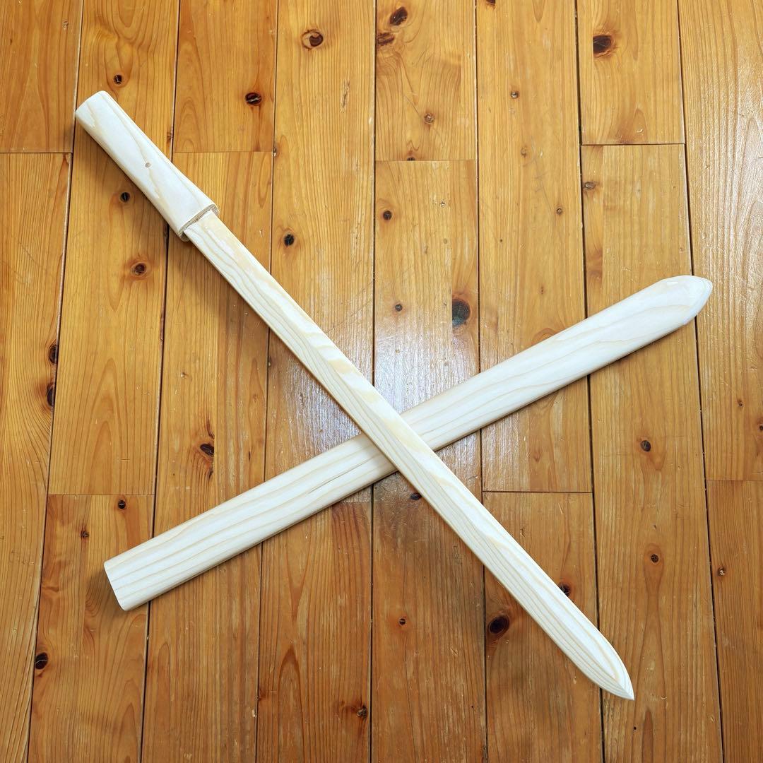 御神楽の木剣　白木造り(木剣　剣　木刀　wood sword )