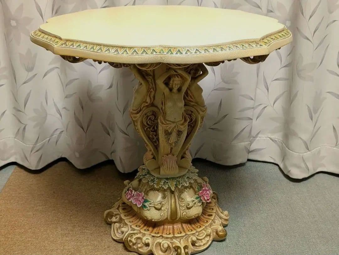 天使テーブル　ロココ調 　　サイドテーブル　コンソール