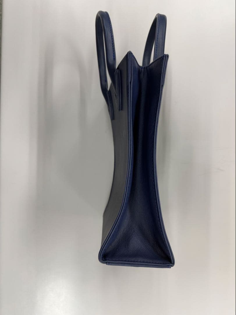 Wide Range ミニトートバッグ［本革］ネイビー