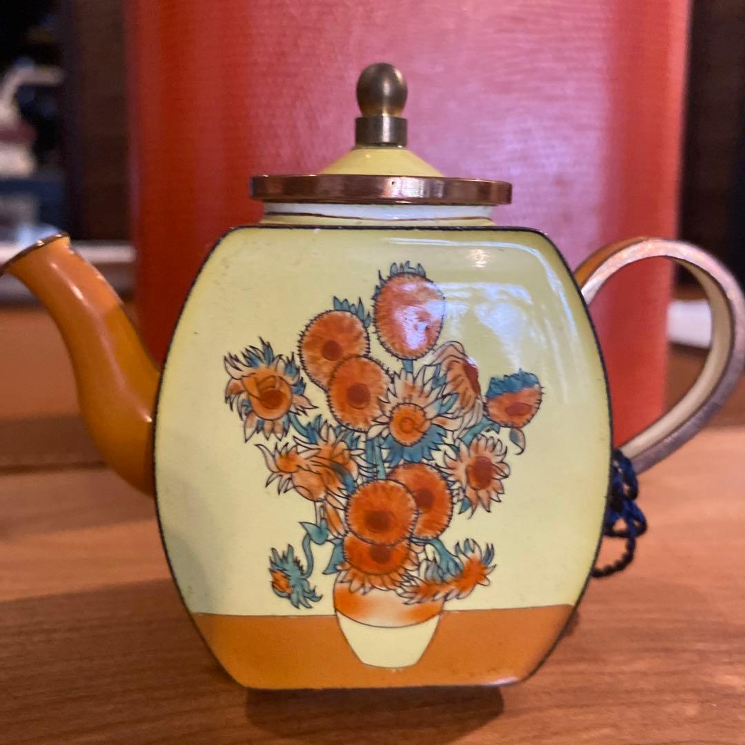 希少　シャルロット・ディ・ヴィータ　ひまわり　ミニチュアティーポット