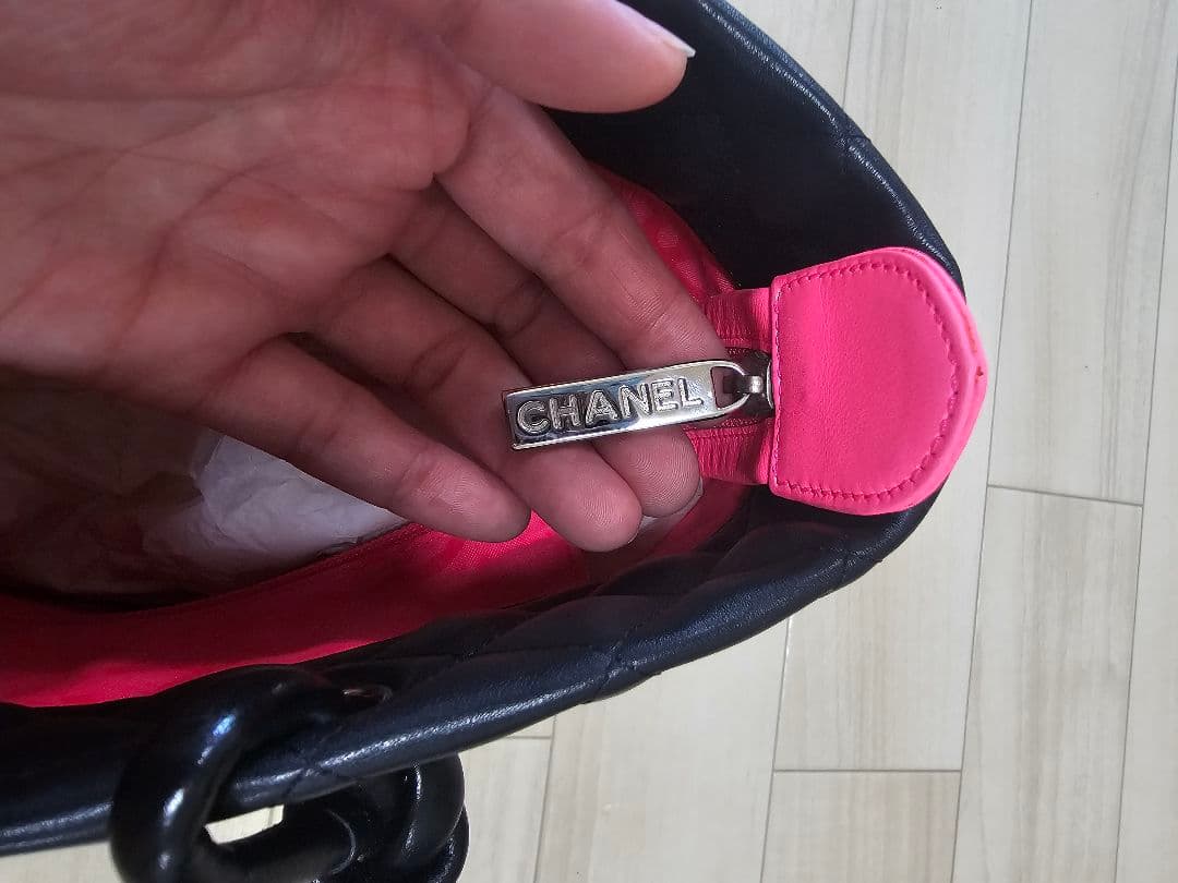 *超美品* CHANEL キルティング カンボンライン トートバッグ