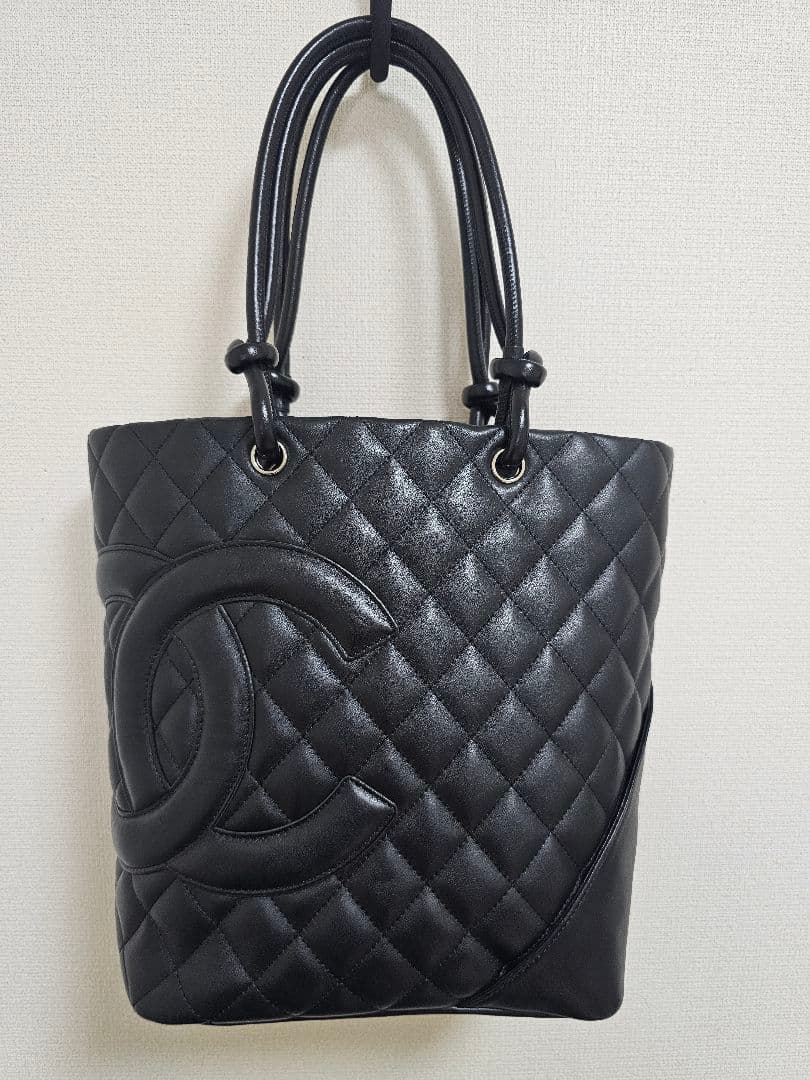 *超美品* CHANEL キルティング カンボンライン トートバッグ