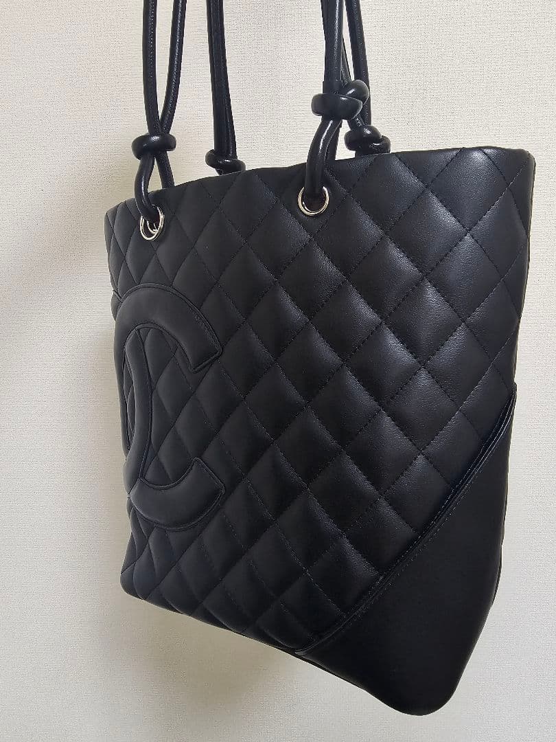 *超美品* CHANEL キルティング カンボンライン トートバッグ