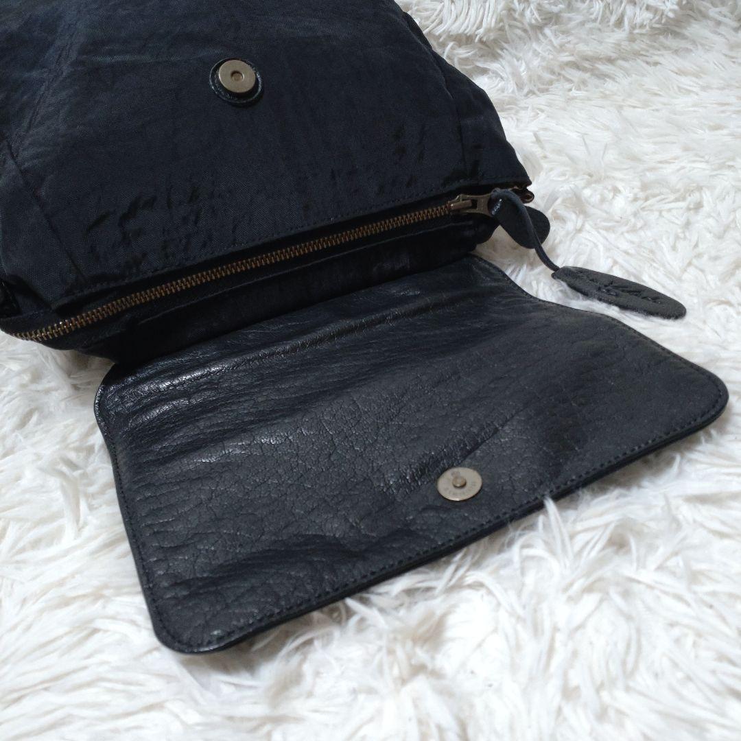 IBIZA イビザ リュック バックパック レザー ナイロン 黒 コンパクト