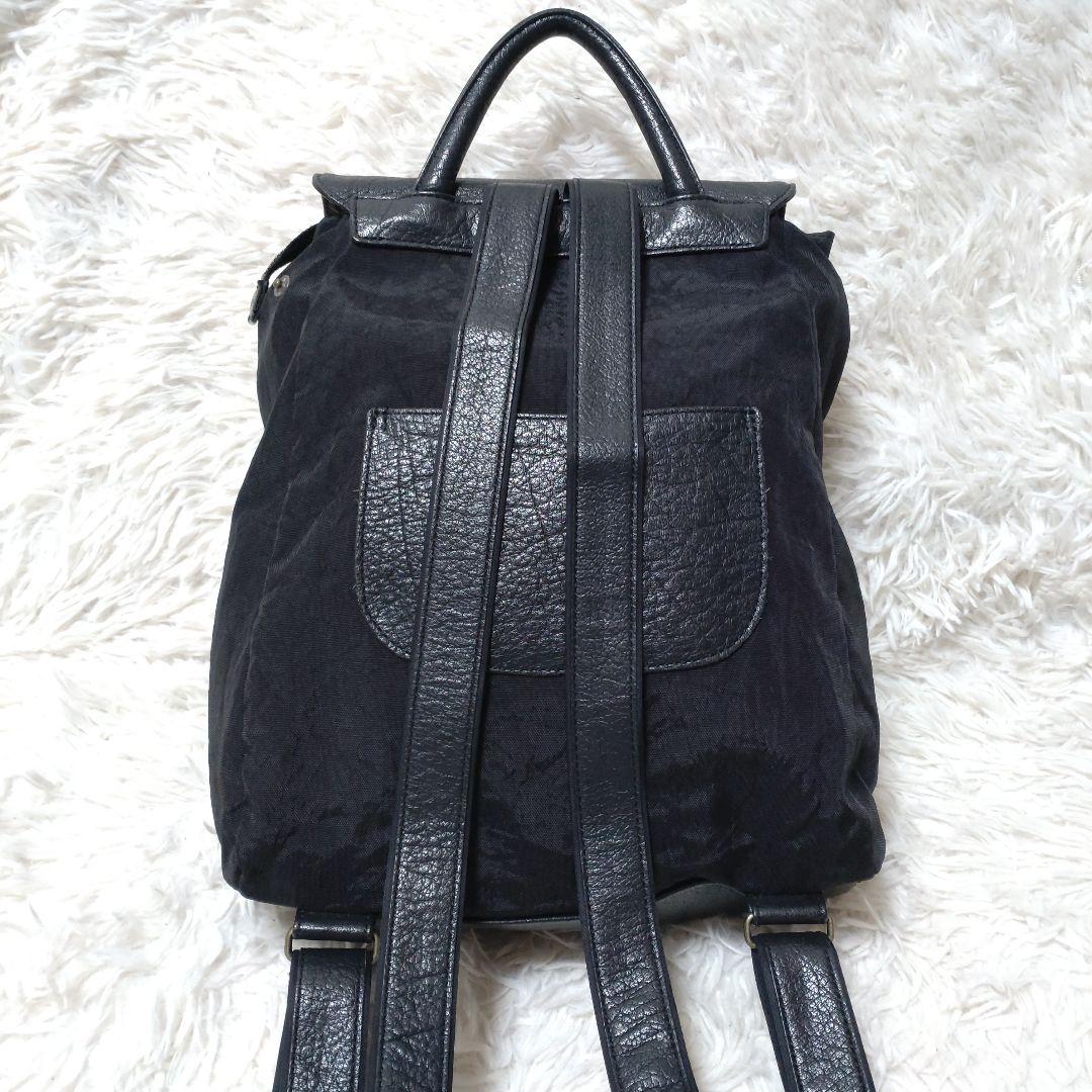 IBIZA イビザ リュック バックパック レザー ナイロン 黒 コンパクト