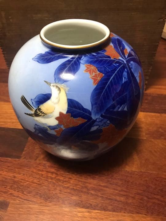 オールド香蘭社の花瓶、骨董品