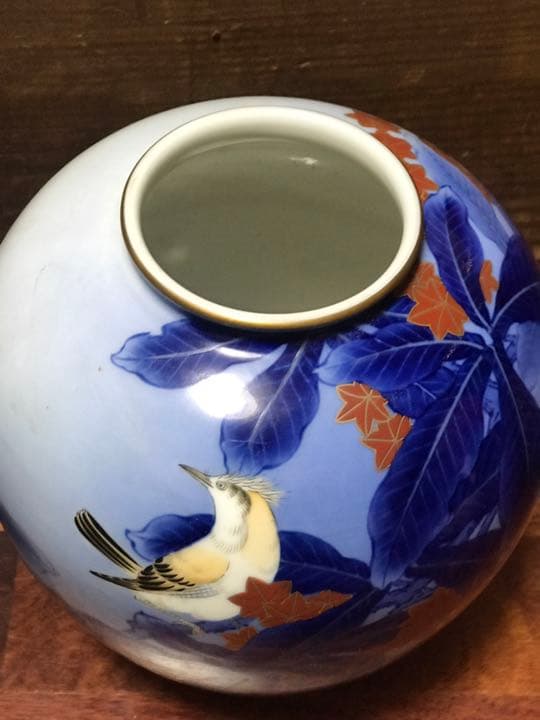 オールド香蘭社の花瓶、骨董品