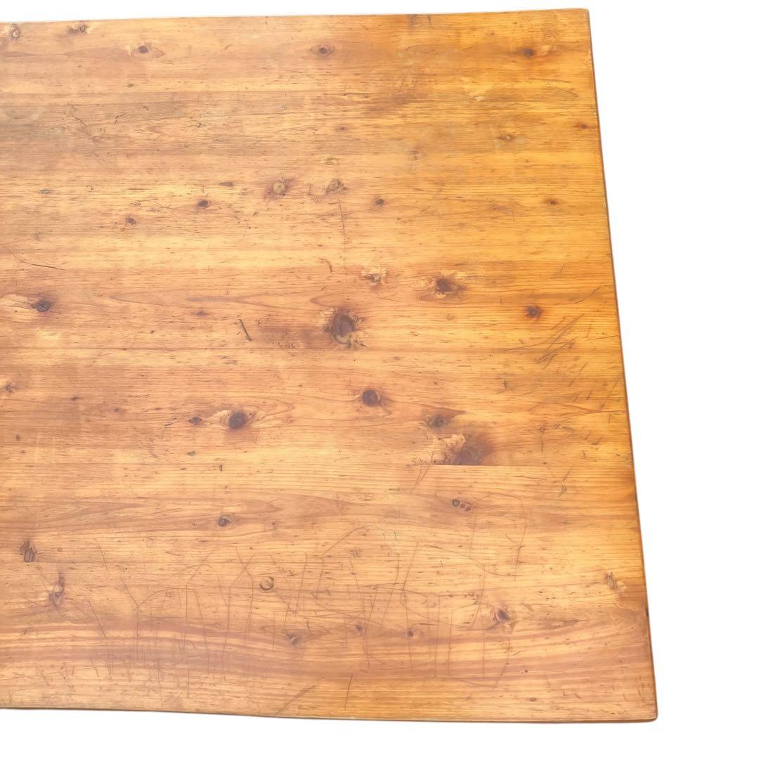 【アンティーク】欅の一枚板テーブル 小振りのカフェテーブル　センターテーブル