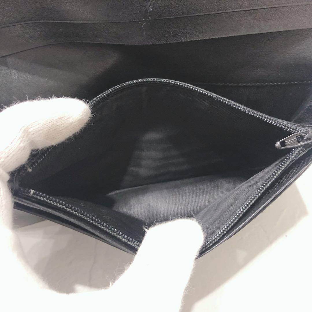 ☆美品☆ CELINE セリーヌ 長財布 ブラック レザー シンプル